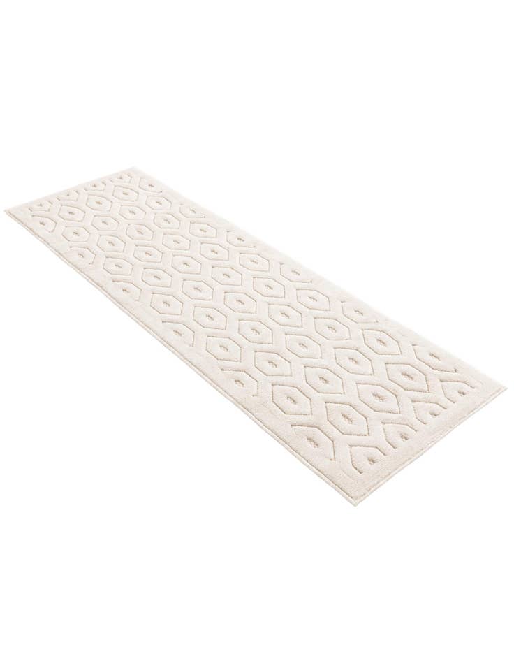 Detail image of  2' x 6'  Washable Trellis Textured Indoor / Outdoor Runner Rug