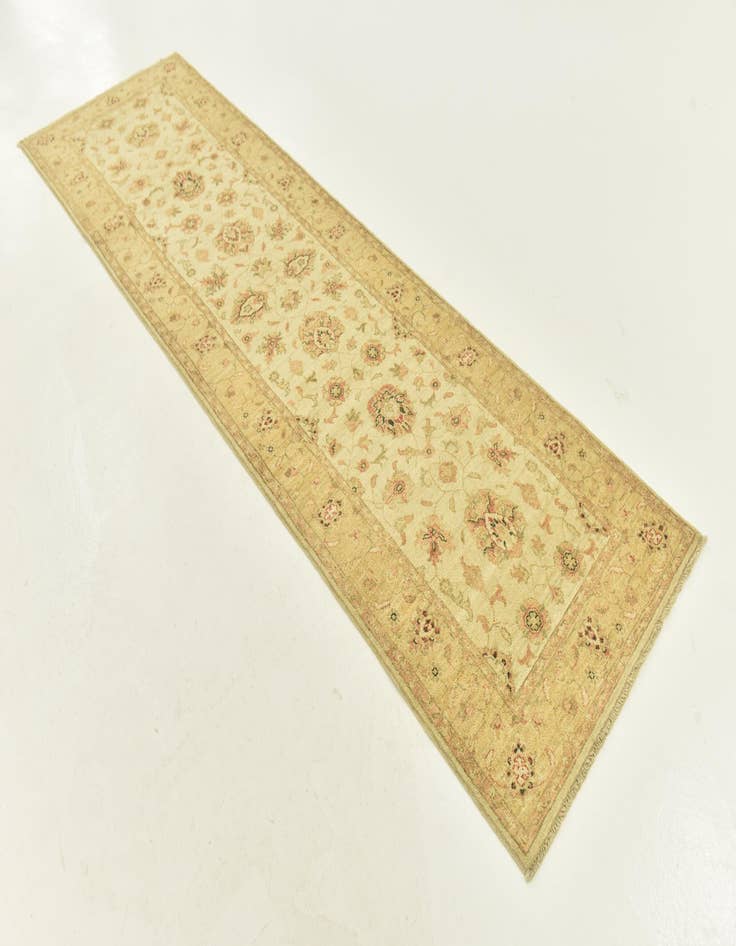 Detail image of  2' 9 x 9' 7  Hand Knotted Peshawar Ziegler Oriental Runner Rug