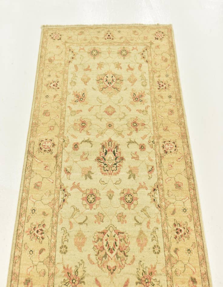 Detail image of  2' 9 x 9' 7  Hand Knotted Peshawar Ziegler Oriental Runner Rug