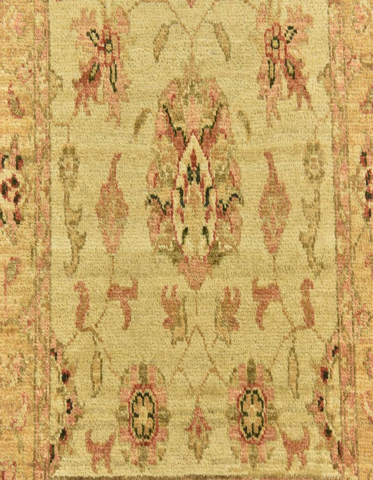 Detail image of  2' 9 x 9' 7  Hand Knotted Peshawar Ziegler Oriental Runner Rug