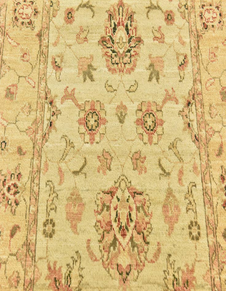 Detail image of  2' 9 x 9' 7  Hand Knotted Peshawar Ziegler Oriental Runner Rug