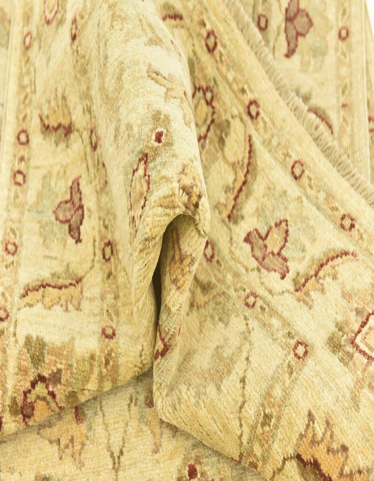 Detail image of  2' 8 x 9' 8  Hand Knotted Peshawar Ziegler Runner Rug