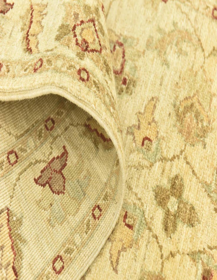 Detail image of  2' 8 x 9' 8  Hand Knotted Peshawar Ziegler Runner Rug