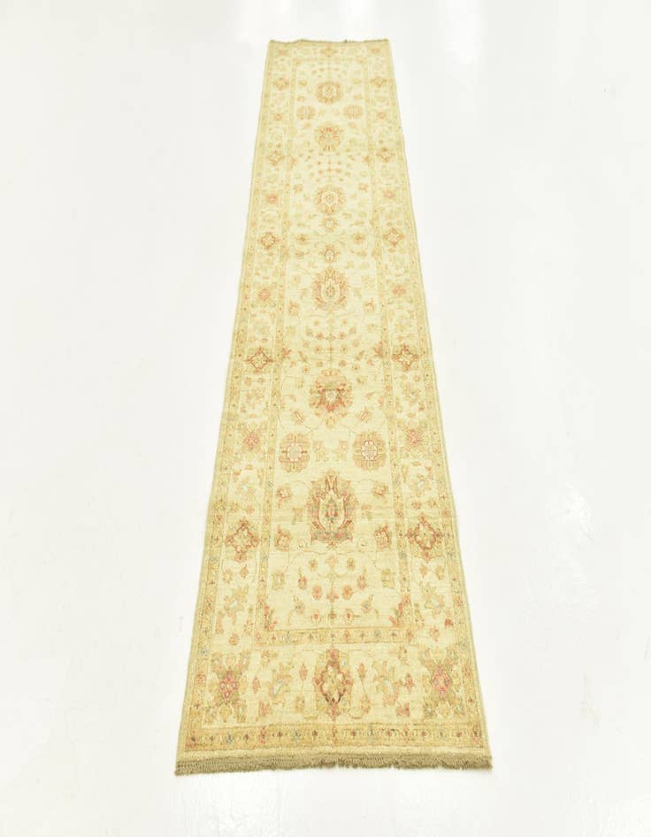 Detail image of  2' 8 x 9' 7  Hand Knotted Peshawar Ziegler Runner Rug