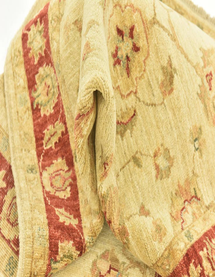 Detail image of  3' x 8'  Hand Knotted Peshawar Ziegler Runner Rug