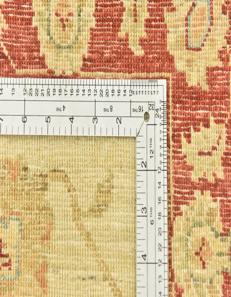 Detail image of  3' x 8'  Hand Knotted Peshawar Ziegler Runner Rug