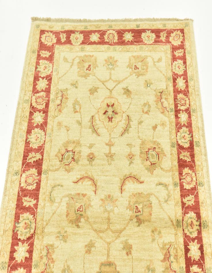 Detail image of  3' x 8'  Hand Knotted Peshawar Ziegler Runner Rug