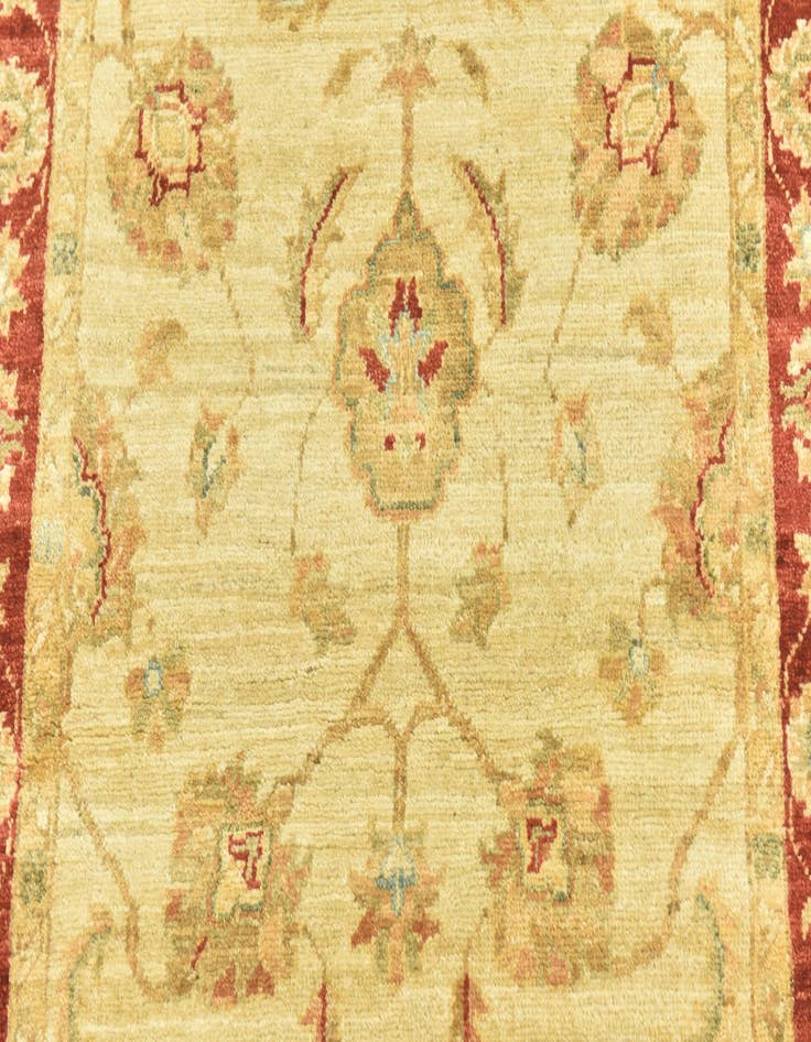 Detail image of  3' x 8'  Hand Knotted Peshawar Ziegler Runner Rug
