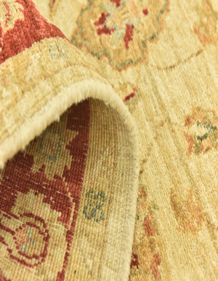 Detail image of  3' x 8'  Hand Knotted Peshawar Ziegler Runner Rug