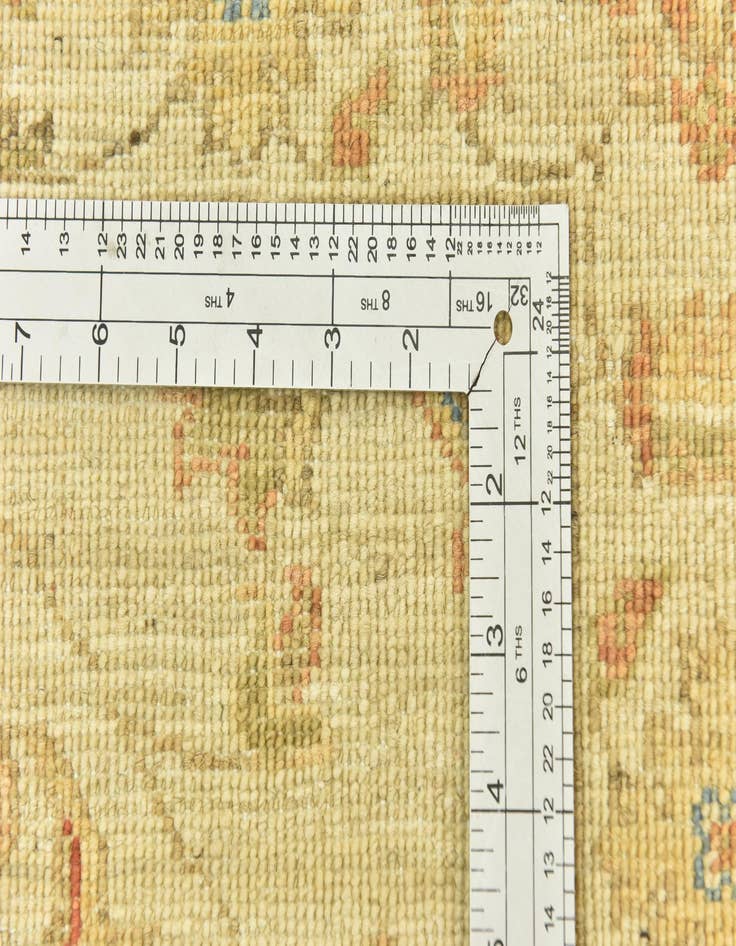 Detail image of  2' 6 x 6' 6  Hand Knotted Peshawar Ziegler Runner Rug