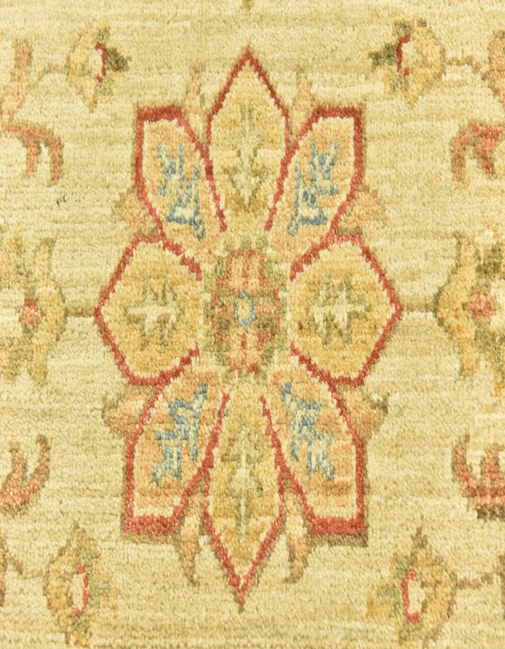 Detail image of  2' 6 x 6' 6  Hand Knotted Peshawar Ziegler Runner Rug