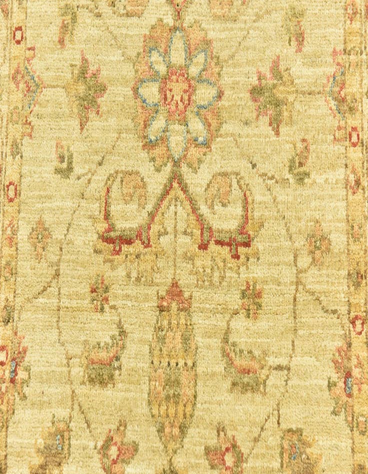 Detail image of  2' 6 x 6' 6  Hand Knotted Peshawar Ziegler Runner Rug