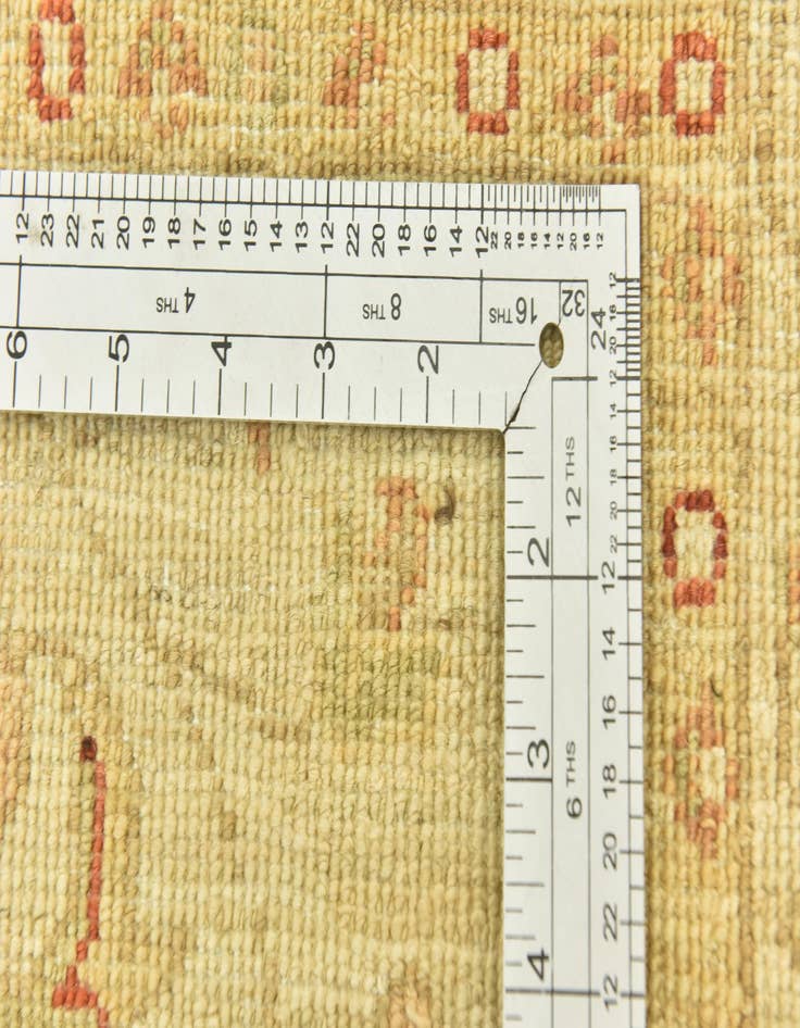 Detail image of  2' 7 x 6' 6  Hand Knotted Peshawar Ziegler Runner Rug