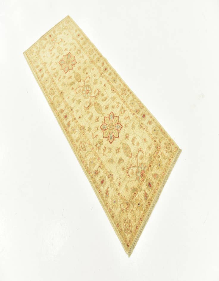 Detail image of  2' 7 x 6' 6  Hand Knotted Peshawar Ziegler Runner Rug