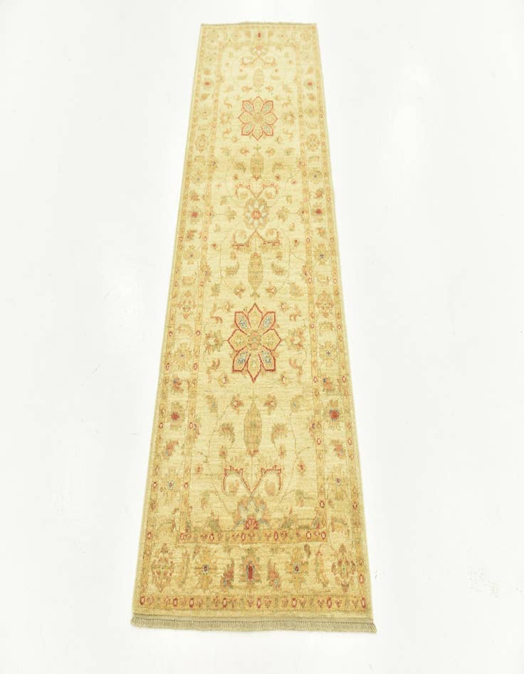 Detail image of  2' 7 x 6' 6  Hand Knotted Peshawar Ziegler Runner Rug