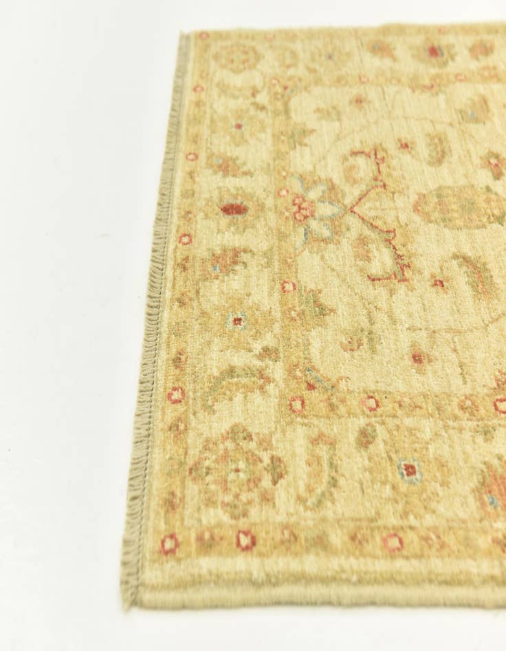 Detail image of  2' 7 x 6' 6  Hand Knotted Peshawar Ziegler Runner Rug
