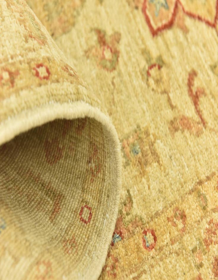 Detail image of  2' 7 x 6' 6  Hand Knotted Peshawar Ziegler Runner Rug