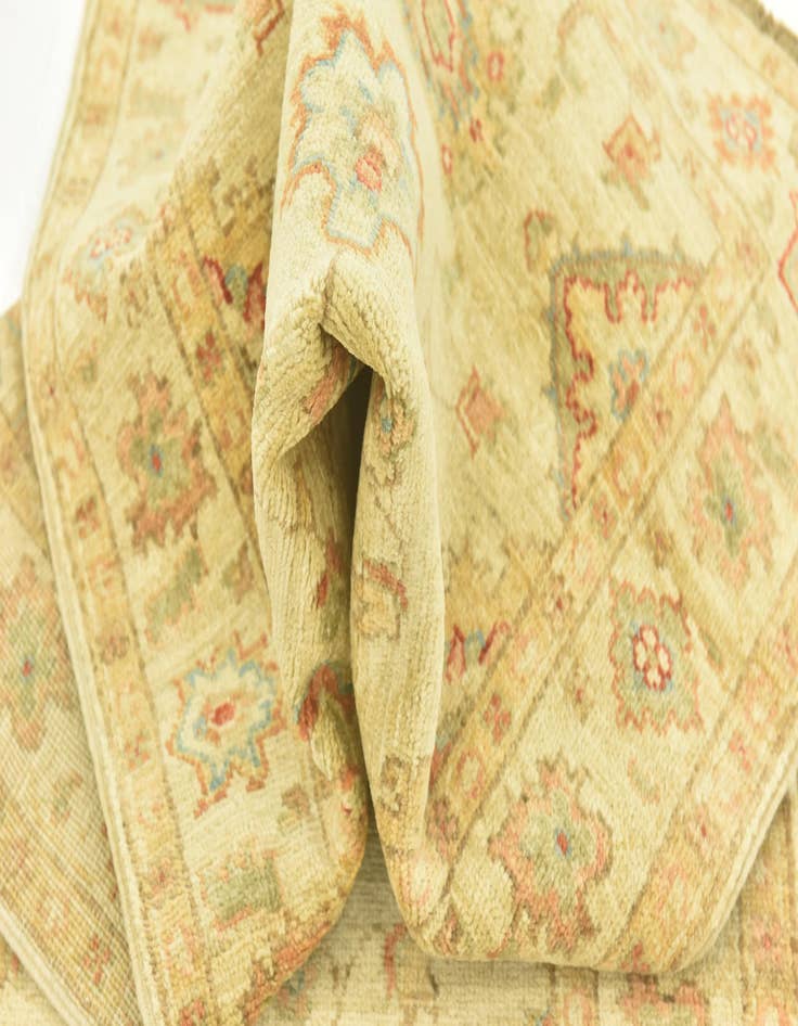 Detail image of  2' 6 x 6' 7  Hand Knotted Peshawar Ziegler Runner Rug