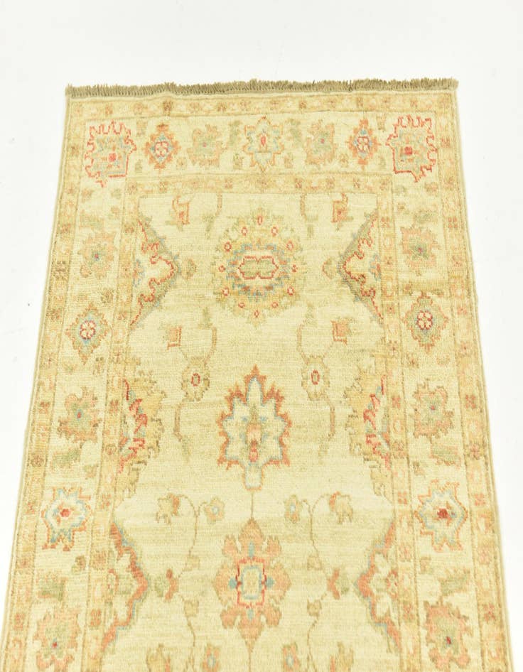 Detail image of  2' 6 x 6' 7  Hand Knotted Peshawar Ziegler Runner Rug