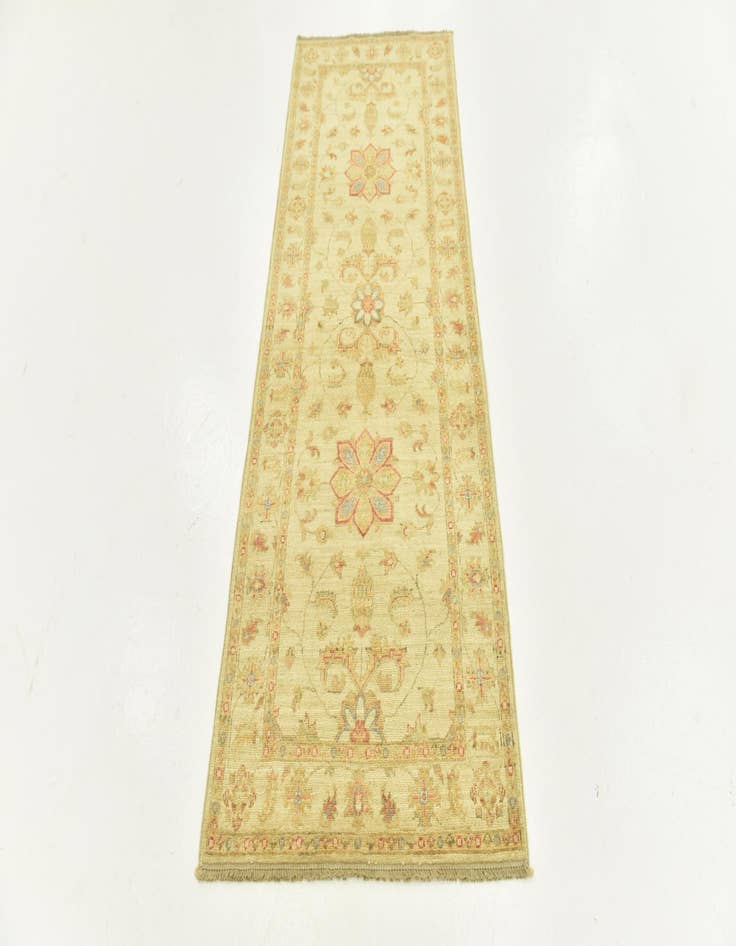 Detail image of  2' 6 x 6' 7  Hand Knotted Peshawar Ziegler Runner Rug