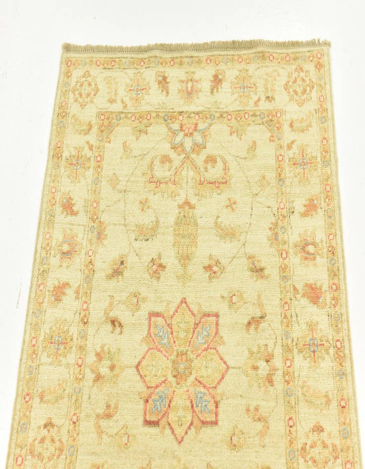 Detail image of  2' 6 x 6' 7  Hand Knotted Peshawar Ziegler Runner Rug