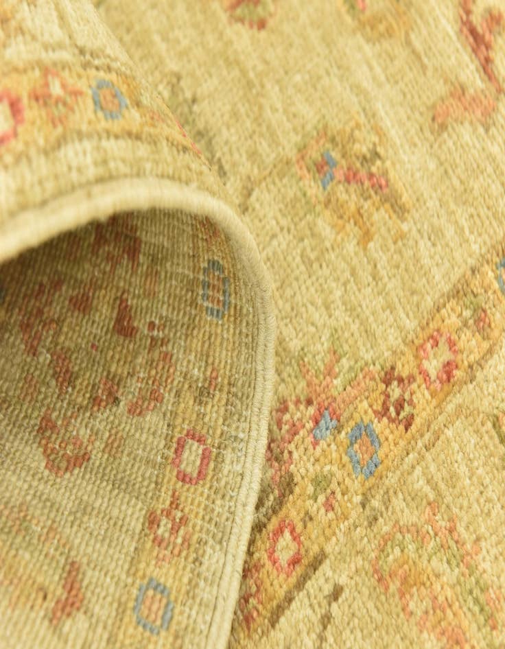 Detail image of  2' 6 x 6' 7  Hand Knotted Peshawar Ziegler Runner Rug