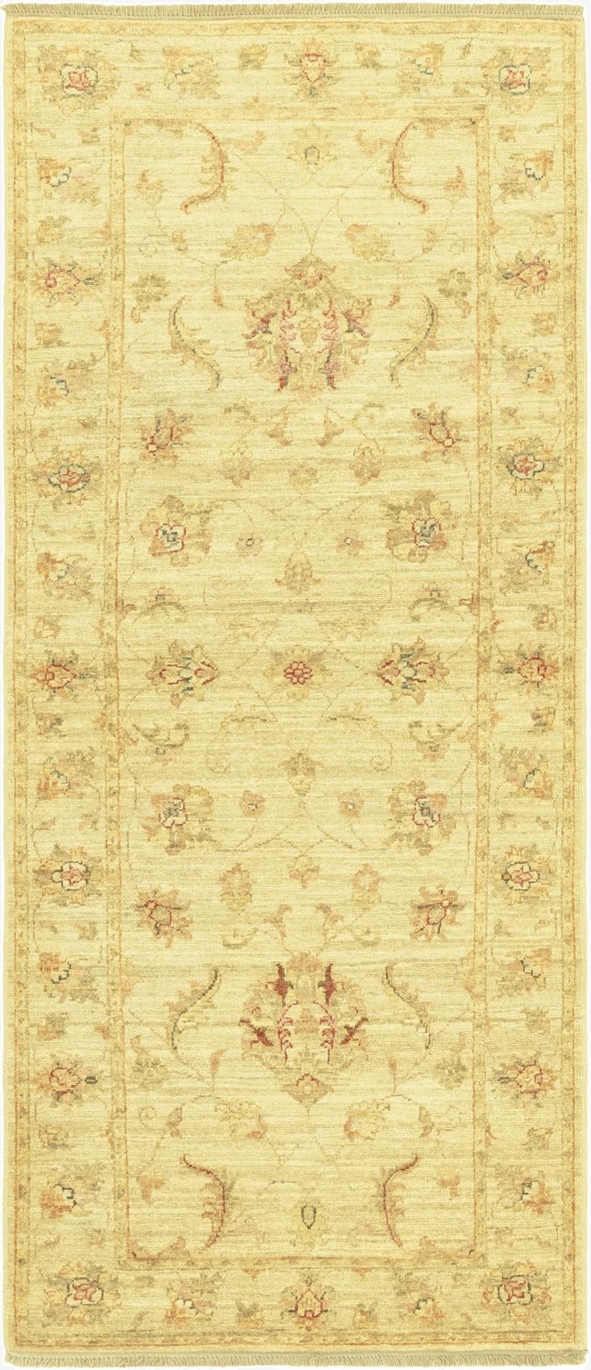  2' 8 x 6' 8  Hand Knotted Peshawar Ziegler Runner Rug