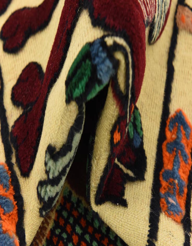 Detail image of 1' 7 x 7' 3 Hand Knotted Sanandaj Persian Wool Runner Rug