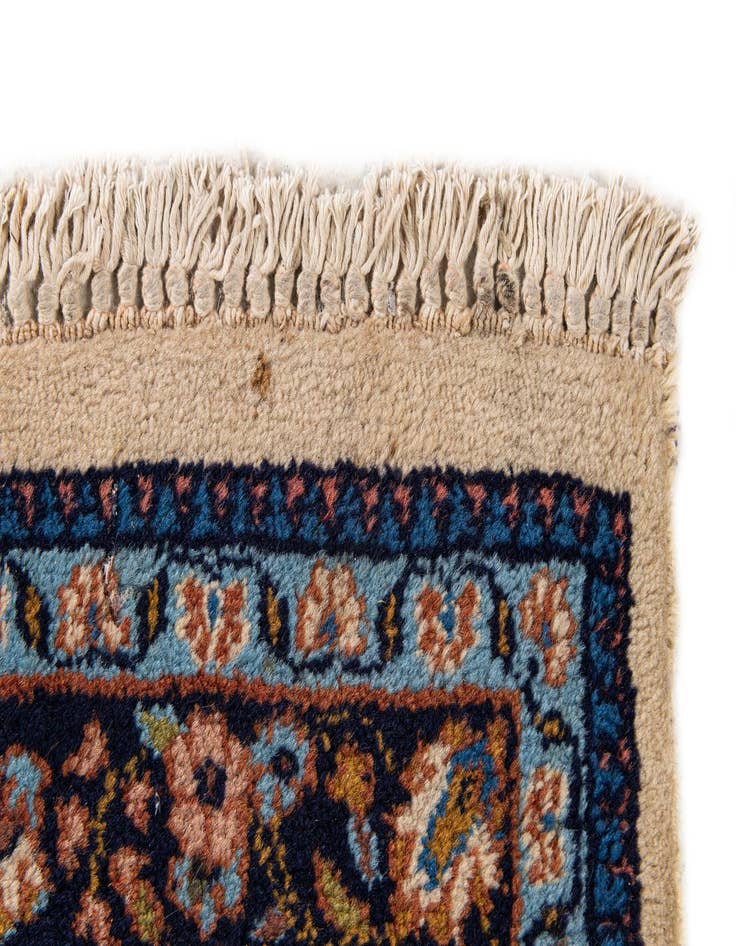 Detail image of  2' 6 x 9' 9  Hand Knotted Sarough Oriental Wool Runner Rug