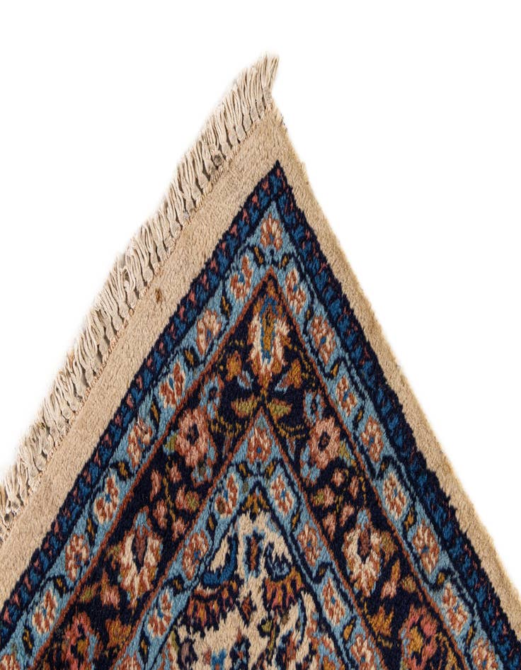Detail image of  2' 6 x 9' 9  Hand Knotted Sarough Oriental Wool Runner Rug