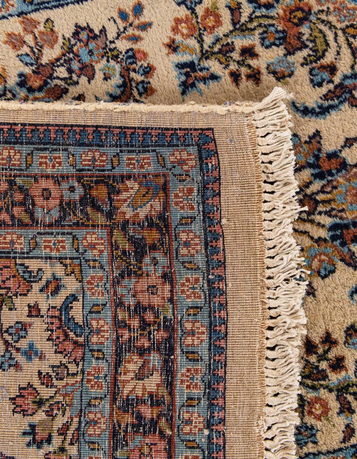Detail image of  2' 6 x 9' 9  Hand Knotted Sarough Oriental Wool Runner Rug