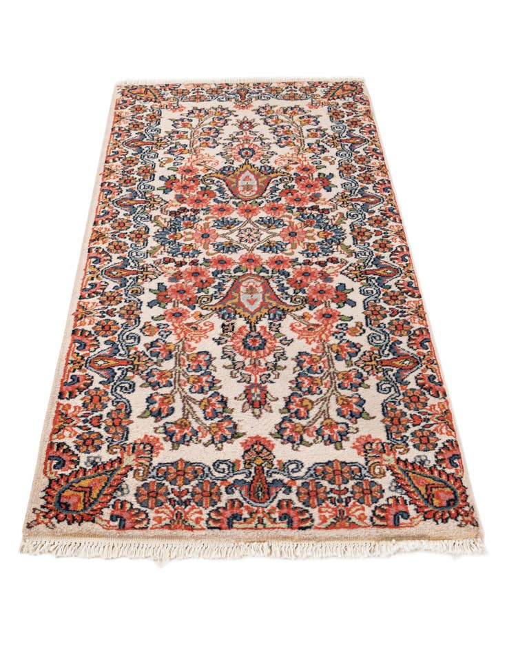 Detail image of  2' 1 x 4' 2  Hand Knotted Sarough Wool Runner Rug