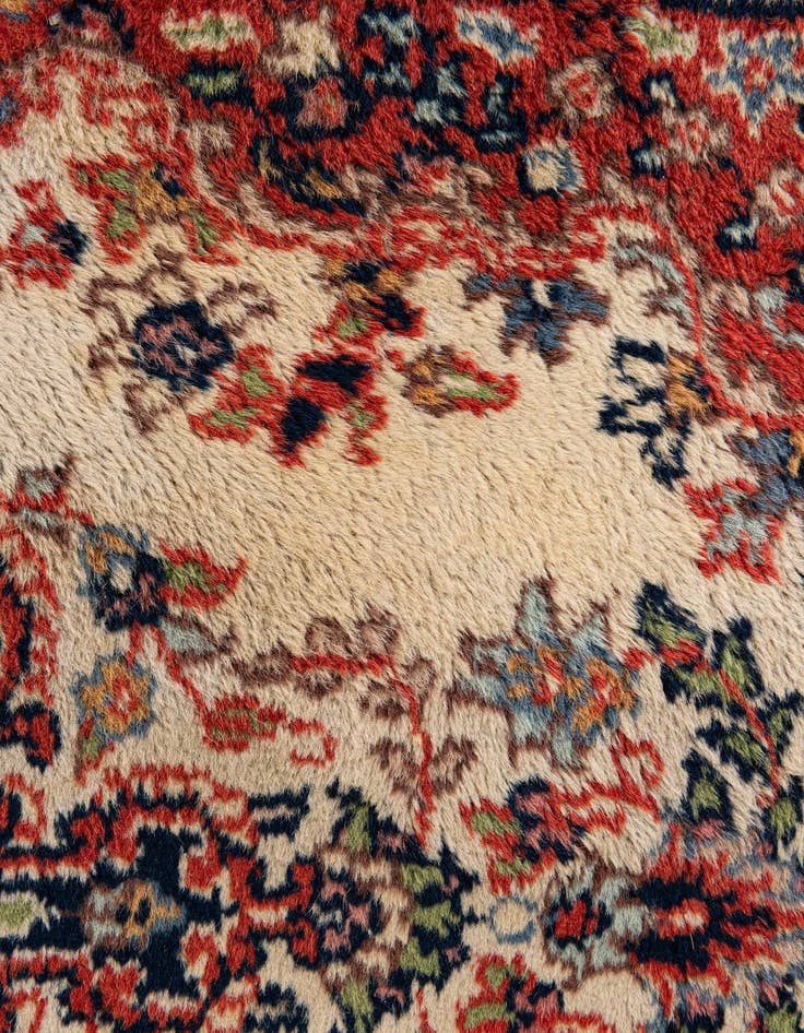 Detail image of  2' 8 x 9' 3  Hand Knotted Sarough Wool Runner Rug