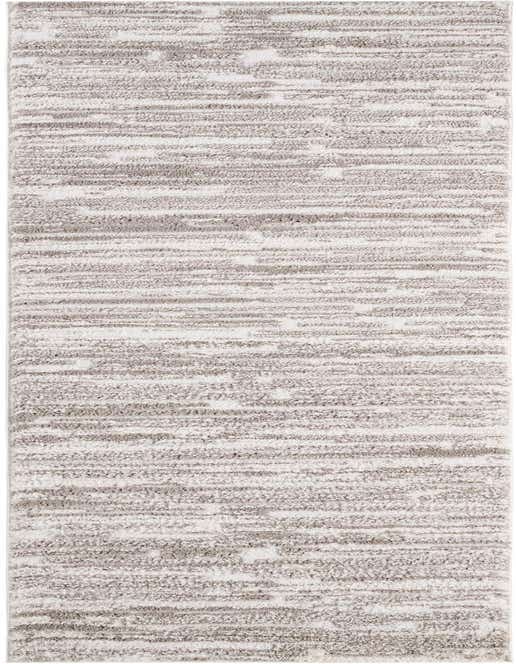 A 10 ft runner rug from the Sepia collection, featuring a modern abstract pattern in ivories, creams, and whites with a textured pile.