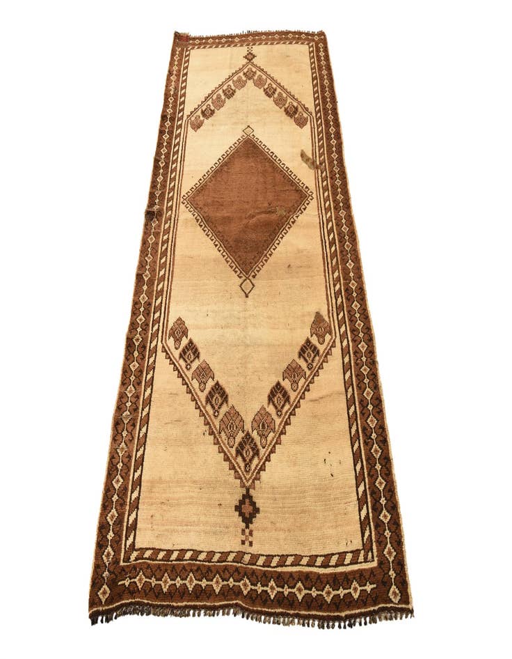 Detail image of  3' 4 x 6' 8  Hand Knotted Shiraz Persian Wool Runner Rug