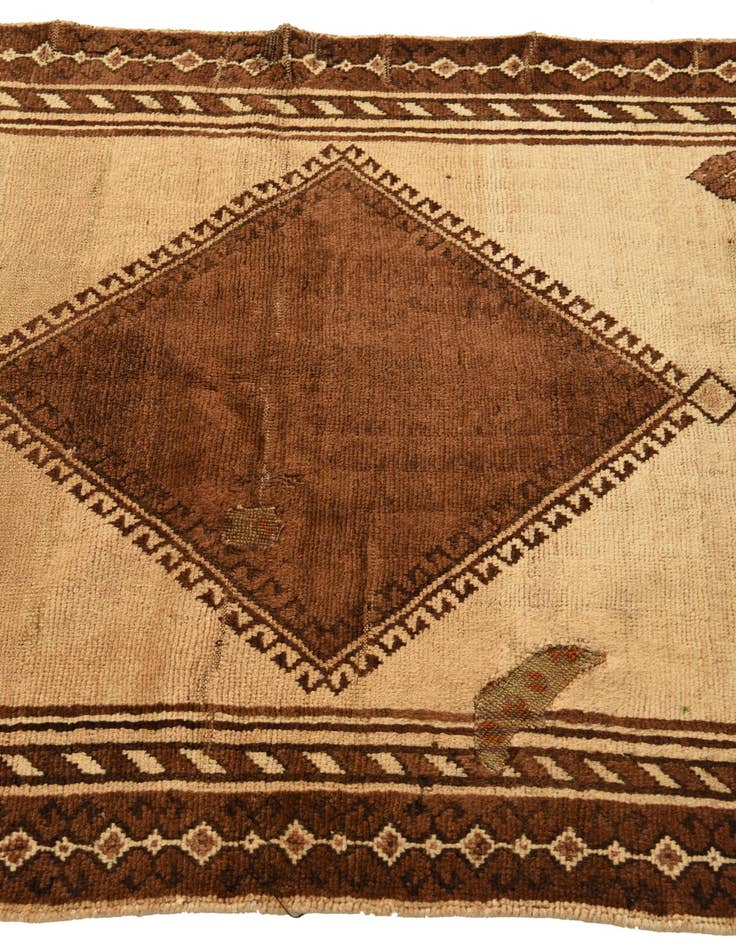 Detail image of  3' 4 x 6' 8  Hand Knotted Shiraz Persian Wool Runner Rug