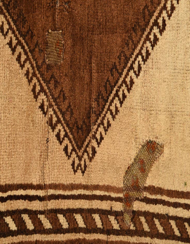 Detail image of  3' 4 x 6' 8  Hand Knotted Shiraz Persian Wool Runner Rug