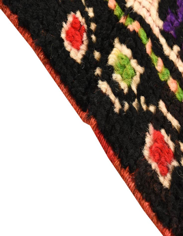 Detail image of  2' 3 x 4' 6  Hand Knotted Shiraz Persian Wool Runner Rug