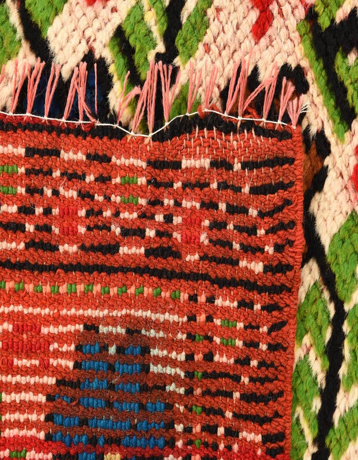 Detail image of  2' 3 x 4' 6  Hand Knotted Shiraz Persian Wool Runner Rug