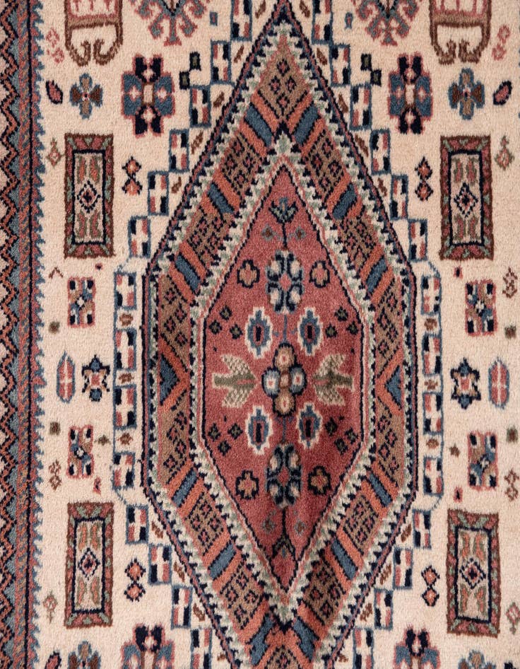 Detail image of  3' 1 x 9' 10  Hand Knotted Shirvan Wool Runner Rug