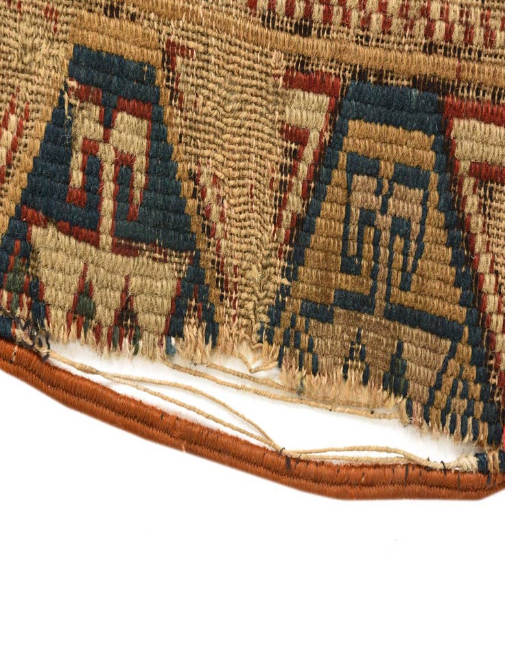 Detail image of  2' 2 x 4' 4  Hand Knotted Shirvan Persian Wool Runner Rug