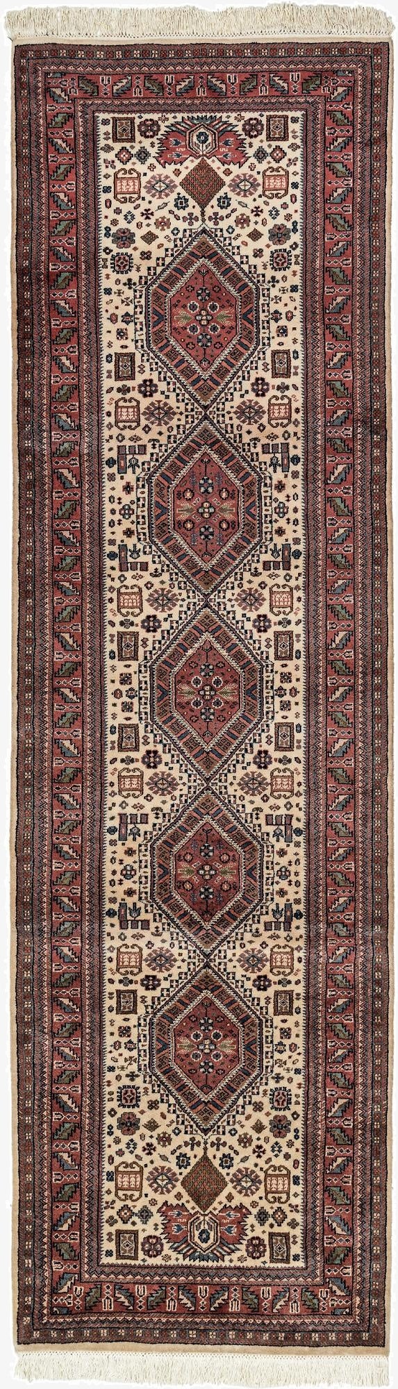  3' x 10' 3  Hand Knotted Shirvan Wool Runner Rug