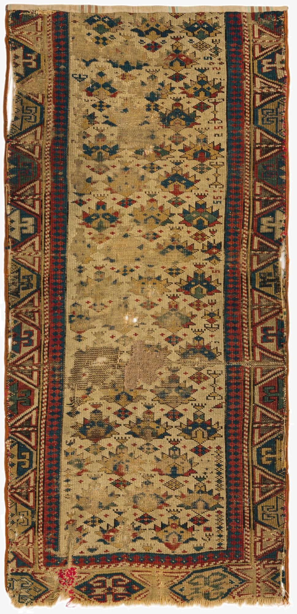  2' 2 x 4' 4  Hand Knotted Shirvan Persian Wool Runner Rug