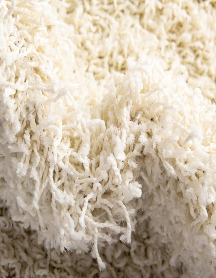 Detail image of  2' x 5' Solid Shag Runner Rug