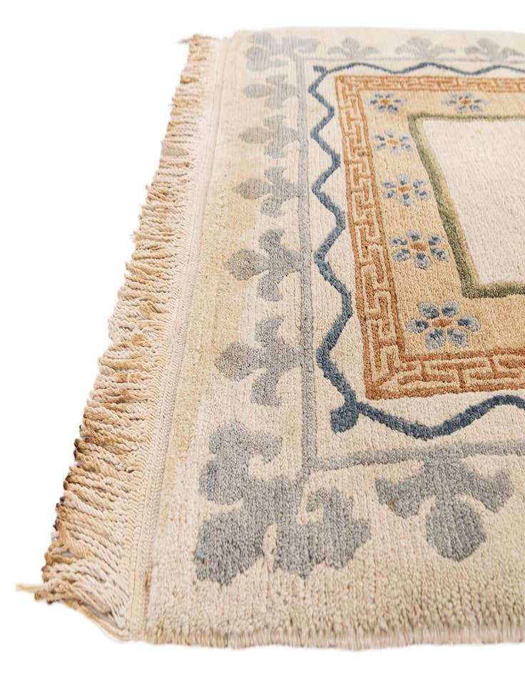 Detail image of  3' 1 x 5' 11  Hand Knotted Tibet Wool Runner Rug