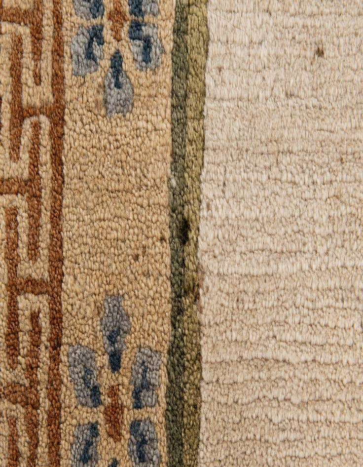 Detail image of  3' 1 x 5' 11  Hand Knotted Tibet Wool Runner Rug
