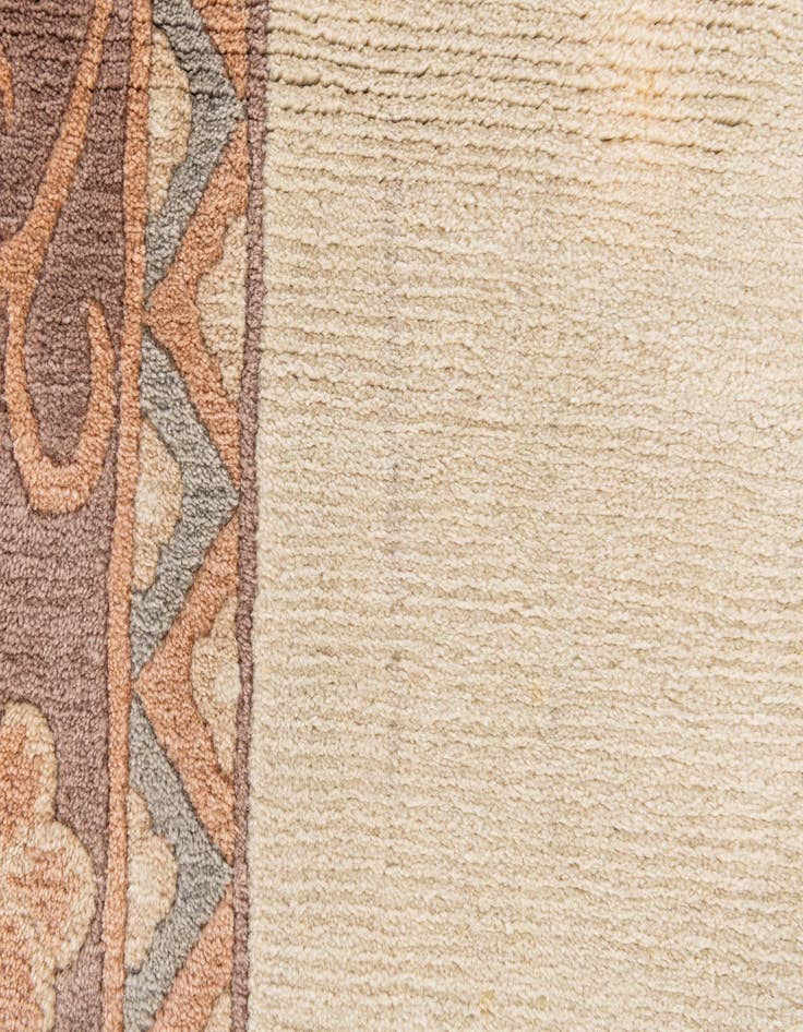 Detail image of  2' 8 x 9' 9  Hand Knotted Tibet Wool Runner Rug