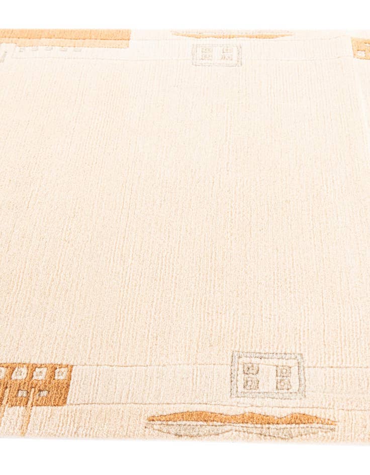 Detail image of  2' 9 x 6' 6  Hand Knotted Tibet Wool Runner Rug