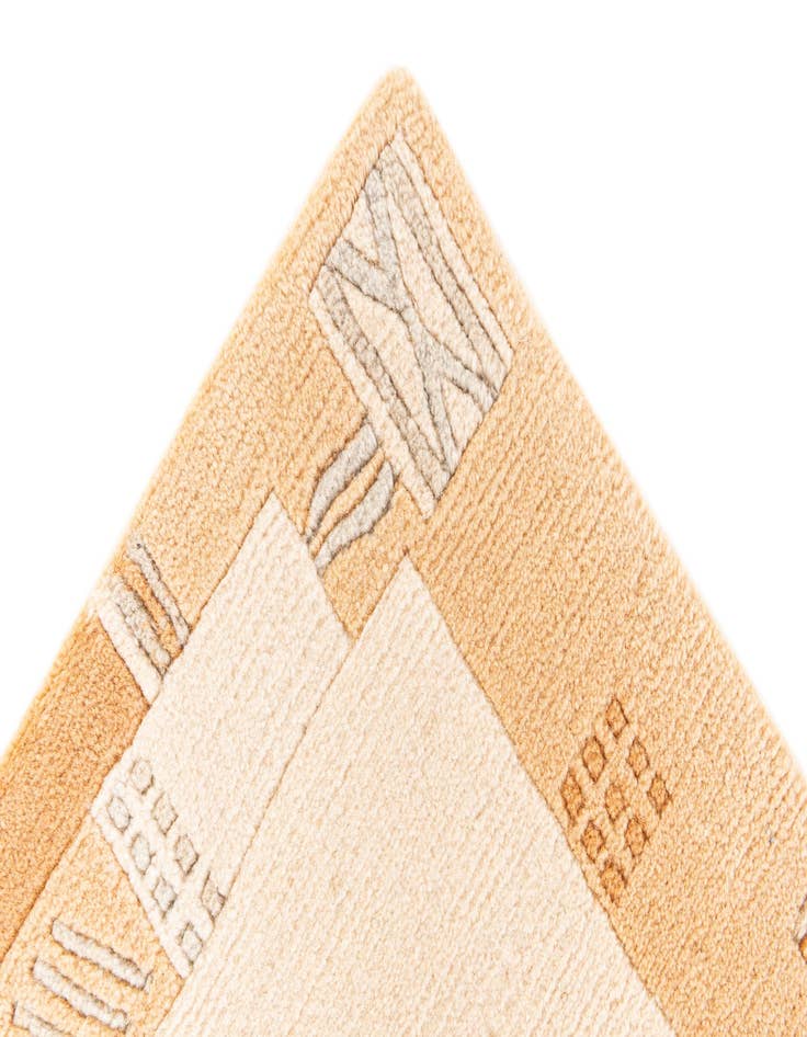 Detail image of  2' 9 x 6' 6  Hand Knotted Tibet Wool Runner Rug