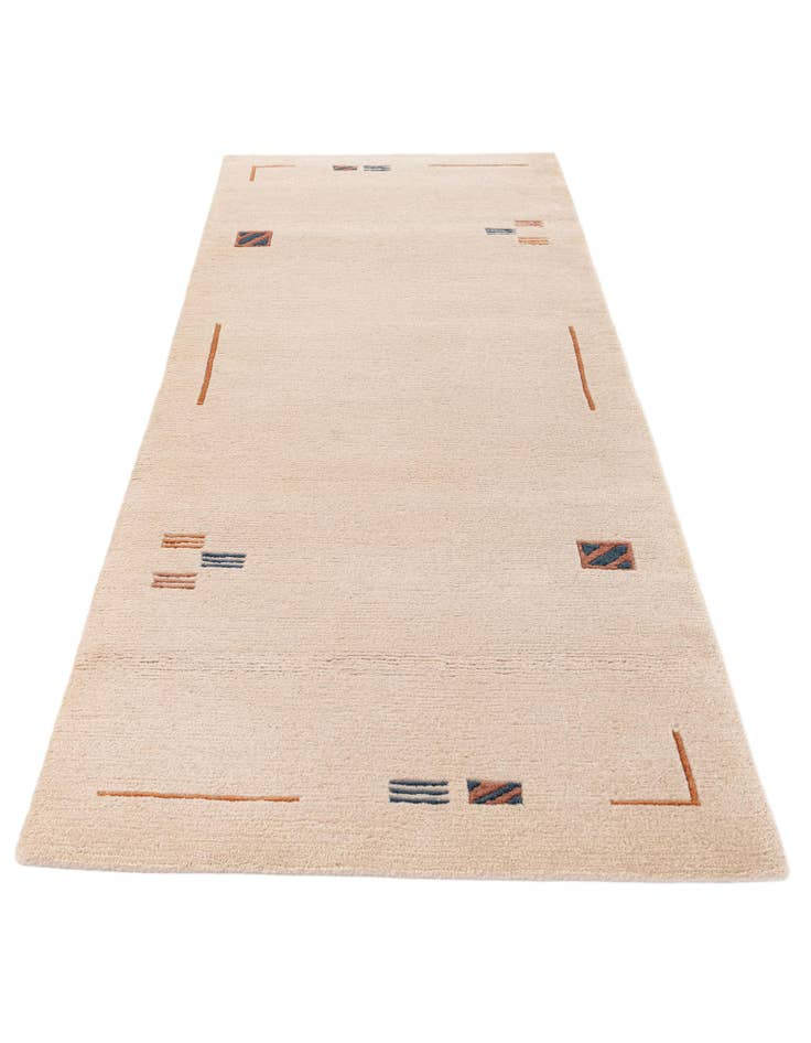 Detail image of  2' 9 x 6' 5  Hand Knotted Tibet Wool Runner Rug